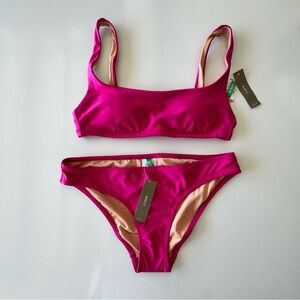 J Crew Bikini 2 Piece Pink Swimsuit SMALL NEW with Tags